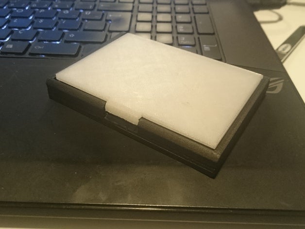 o simples cartão de caso 3d a impressora os acessórios criatura 3D print model - Mito3D