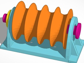 4x groove filament Riemenscheibe 3d drucken filament-guide 3d print model - Mito3D