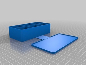 personalizado caso compartimento contentores 3d print model - Mito3D