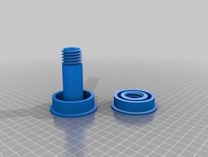 spool adapter 8mm rod 3d printing rigid ink mount 3d print model - Mito3D