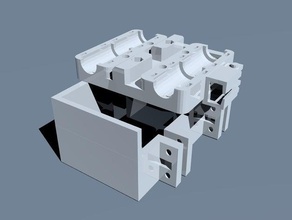 prusa i3 dual extruder 4xlm8uu 3d printer parts 3d print model - Mito3D