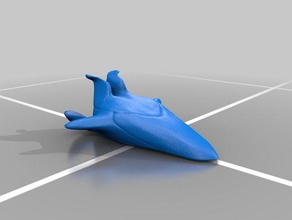 spaceship sculptures scifi sculptris sketch 3d print model - Mito3D