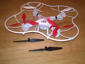 drone quadricoptère pales de l'hélice se concentrer d'autres hélice 3d print model - Mito3D