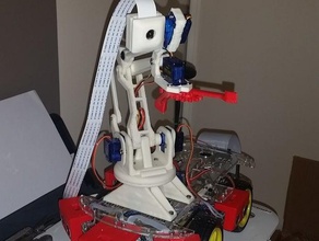 basit bir robot kol buggy Robotik 3d print model - Mito3D