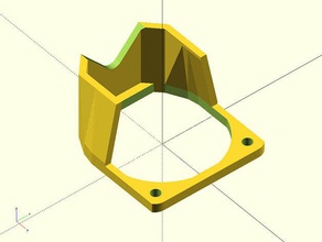 konik fan kefen hexagon hotend makerfar i3v 3d yazıcı parçalar sıcak sonu makerfarm prusa 3d print model - Mito3D