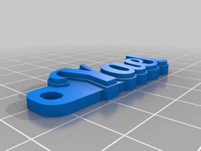 yael llaveros personalizado 3d print model - Mito3D
