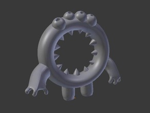 donut-monster Skulpturen 3d print model - Mito3D