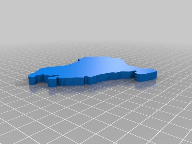 país vasco mapa de euskal herriko otros en euskadi herria 3D print model - Mito3D