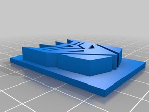 decepticon símbolo 3d impresión 3d print model - Mito3D