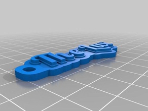 hilux keytag chaveiros personalizado 3d print model - Mito3D