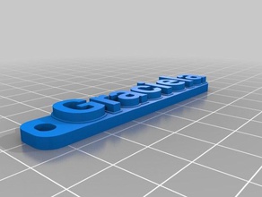 mi personalizados multilínea tag llavero graciela llaveros 3d print model - Mito3D