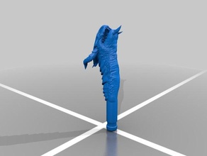 dragon klip parçası 3d baskı 3d print model - Mito3D