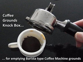 barista máquina de café bater caixa borra a cozinha jantar feijão o pequeno-almoço breville cappuccino beans delonghi drink entertainer entertianing grinder home household italian latte machuine nescafe nespresso novel practical rocket unique useful 3d print model - Mito3D