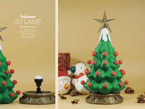 Weihnachtsbaum lamp decor decoration gift holiday holidays home kids light ornament snow snowflakes star tbulb toolmoon winter xmas 3d print model - Mito3D