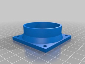 my customized ductpipe adaptor 3d printing 3d print model - Mito3D