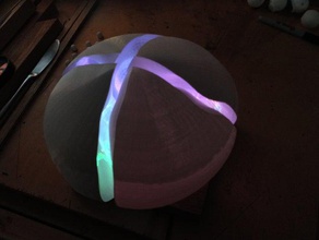 çatlaklı heykeller arduino crevasse lightsculpture neopixel 3d print model - Mito3D