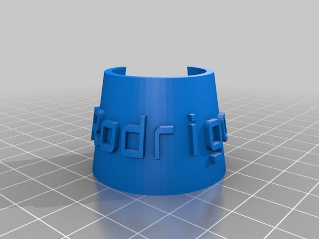bottiglia tag rodrigo cibo bevanda personalizzato 3D print model - Mito3D