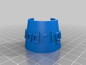 botella de etiqueta rodrigo alimentos beber personalizado 3d print model - Mito3D