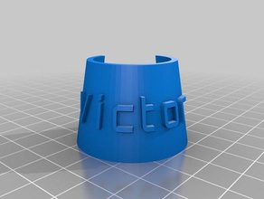 bottiglia tag victor cibo bevanda personalizzato 3d print model - Mito3D