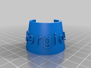 beer tag sergio food drink customized 3d print model - Mito3D