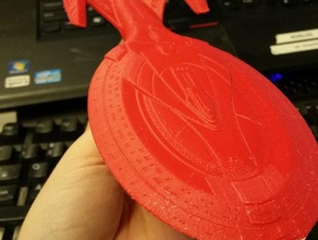 enterprise motori separati stampa più semplice i veicoli modello pew fantascienza star trek giocattolo uss 3d print model - Mito3D