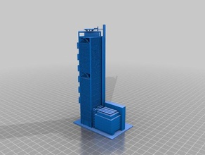 torre bbva bancomer edifícios estruturas 3d print model - Mito3D