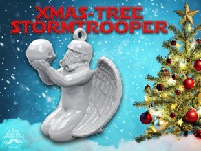 storm trooper xmas tree-angel sculptures darth vader galaxy jedi merry christmas ornament star wars stormtrooper universal 3d print model - Mito3D