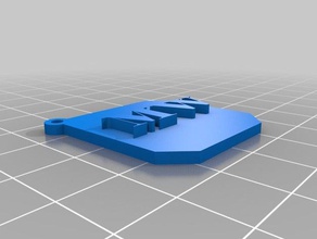 key chain mw 3d printing 3d print model - Mito3D