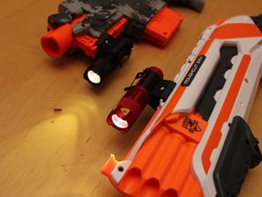 sipik sk68 flashlight holder nerf rail toy game accessories 3d print model - Mito3D