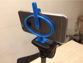 single print 3-in-1 smartphone mount mobile camera croceye iphone 4 4s 5 5s 6plus stand iphone6 iphone6plus spelunking tripod 3d print model - Mito3D