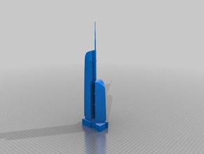 fédération de la tour des bâtiments structures 3d print model - Mito3D