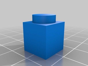 bloque 1x1 Bau Spielzeug 3d print model - Mito3D