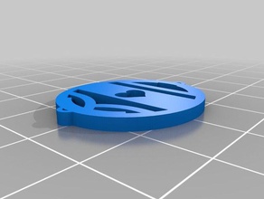 meine kundenspezifische Monogramm-Anhänger mehrere Schleifen Schmuck 3d print model - Mito3D