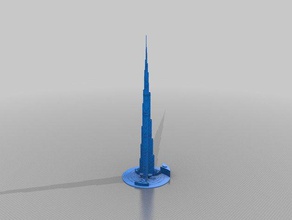 o burj khalifa edifícios estruturas 3d print model - Mito3D