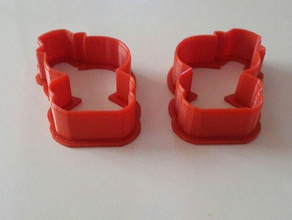 snow couple cookie cutter 3d printing 3d print model - Mito3D