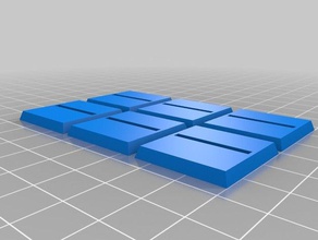 mon paramétrique personnalisé miniature de base modèles 3d print model - Mito3D