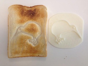 kiwi toast kitchen dining bread press children crusts food fun printer toaster toy 3d print model - Mito3D