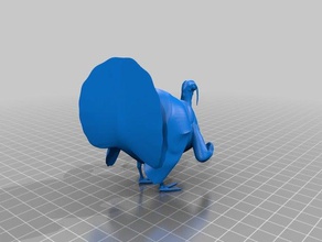beefy arms turkey animals thanksgiving 3d print model - Mito3D