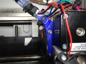 da vinci 10 carriage cable whip support 3d printer parts management davinci e3d v6 xyz 3d print model - Mito3D