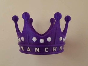 rchs crown accessories rancho campana two color 3d print model - Mito3D