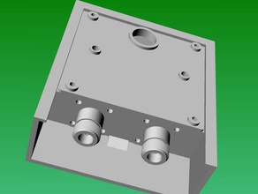 coax dual wall box outlet electronics 3d print model - Mito3D