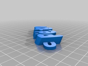 il mio personalizzato iamburnystext nome keyfob portachiavi organizzazione 3d print model - Mito3D