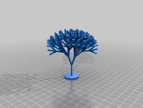 mon personnalisés récursive de l'arbre la démonstration mathématiques 3d print model - Mito3D