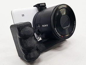 handgrip sony qx100 camera accessory grip 3d print model - Mito3D