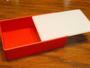 coperchio scorrevole box 125 75 35 i contenitori personalizzato 3d print model - Mito3D