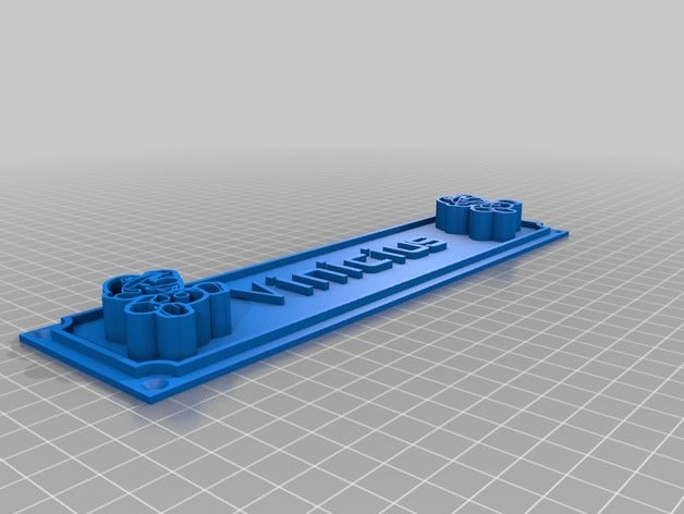 il mio personalizzato custumizable targhetta icone ufficio 3D print model - Mito3D