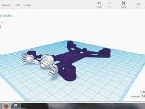 geodude 130mm quadcopter frame rc véhicules 3d print model - Mito3D