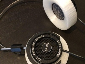 grado headphone earpad audio ninjaflex 3d print model - Mito3D