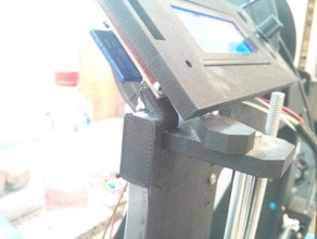 lcd-Halter graber i3 prusa 3d Drucker Zubehör 3d print model - Mito3D