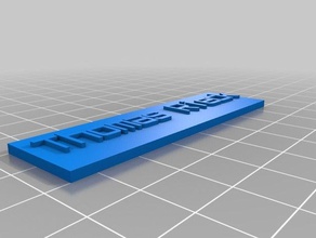 mi personalizados simple cartel con el nombre signos logotipos 3d print model - Mito3D